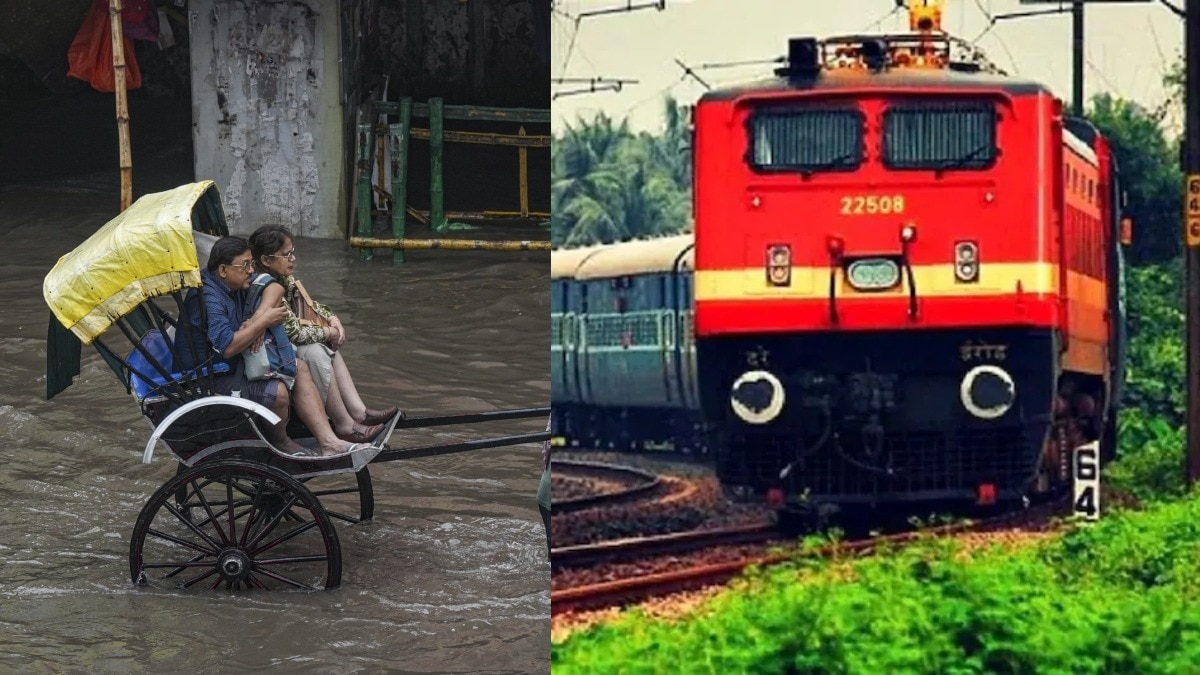 कोलकाता में बारिश से बुरा हाल, रेलवे ट्रैक पर जलभराव... कई ट्रेनें रद्द तो कई का समय बदला