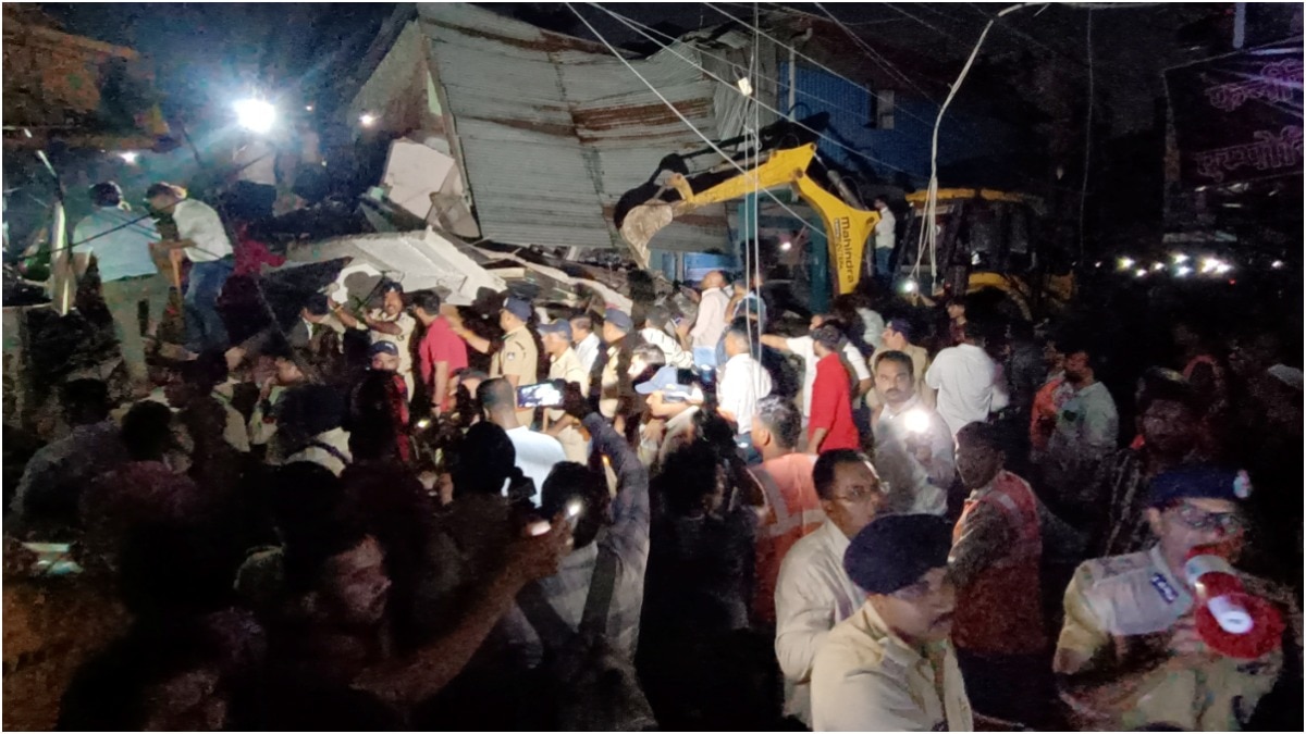 Two people died when a three-storey dilapidated building collapsed in Indore's Ranipura area on the night of September 22