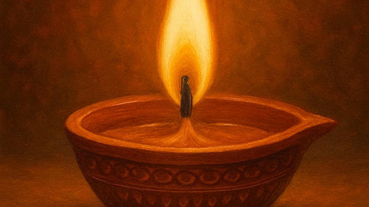दीपक जलाते समय मिलते हैं शुभ-अशुभ संकेत (AI Generated)