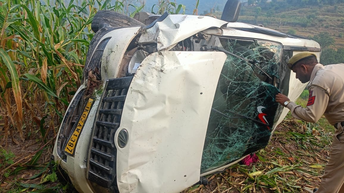 पुंछ में रोड पर फिसलन की वजह से हुआ हादसा