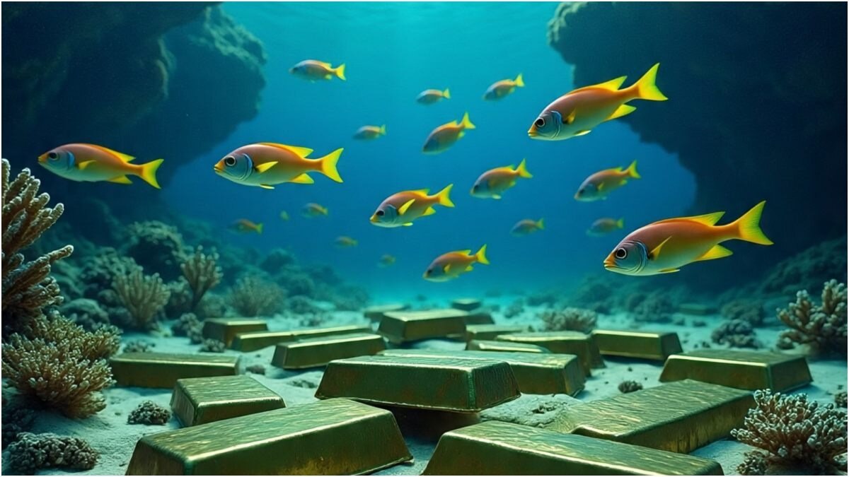 कहा जाता है कि समुद्र के नीचे कई टन छुपा हो सकता है. (Photo: AI Representation)