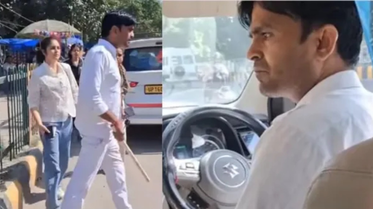 नोएडा में कैब ड्राइवर ने लड़कियों से की गाली-गलौज, डंडा लेकर हमला करने दौड़ा, वायरल हुआ वीडियो – noida cab driver misbehaves girls viral video police arrested ntc