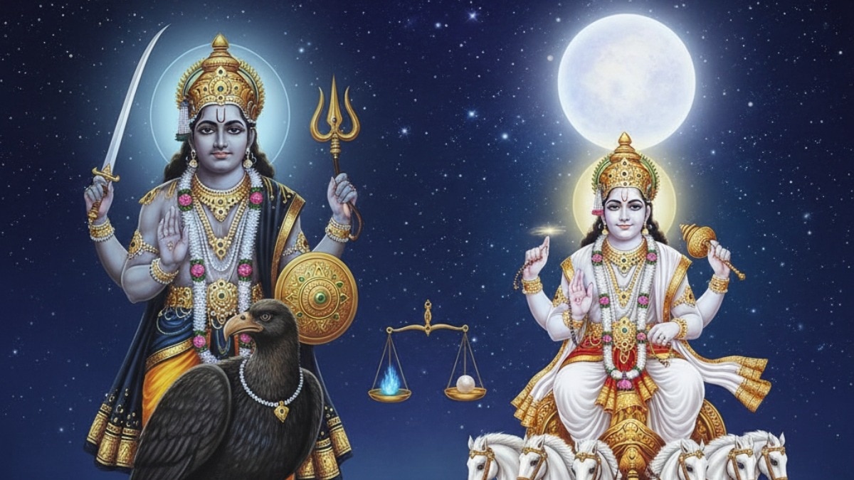 11 अक्टूबर को शनि-शुक्र युति करके प्रतियुति योग का निर्माण करेंगे. (Photo: Ai Generated)