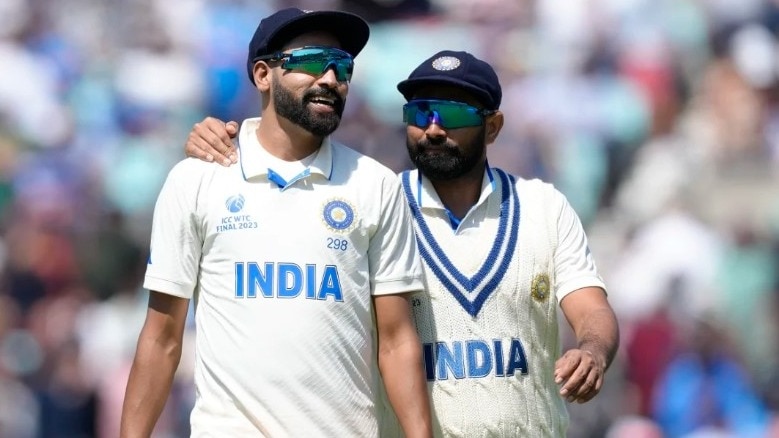 Mohammed Shami with Mohammed Siraj 