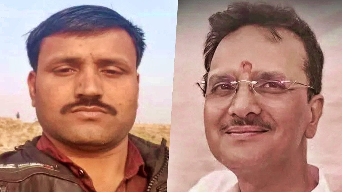 मृतक भाजपा नेता अशोक सिंह (दाएं) और उनका साथी विकास कुमार (बाएं)  Photo- Screengrab