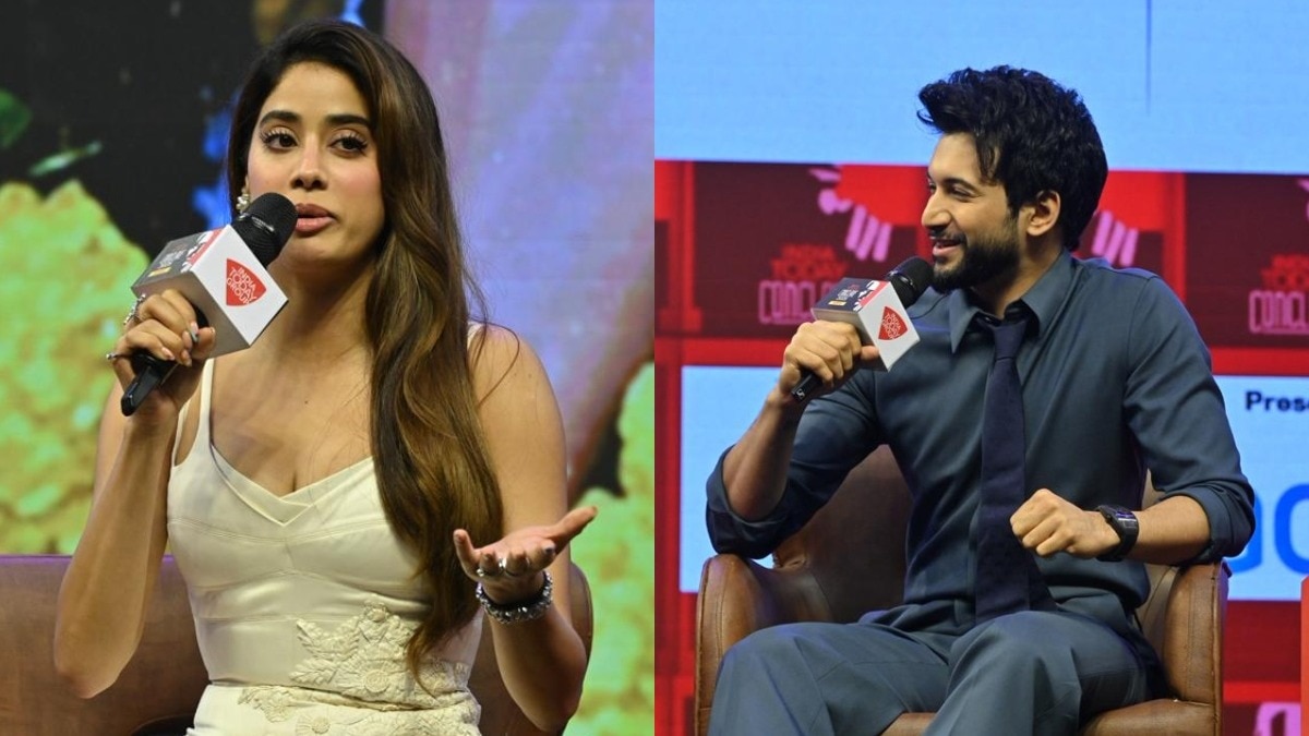 Rohit Saraf and Janhvi Kapoor at India Today Conclave