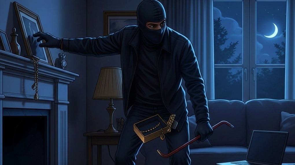 Theft at IPS officer's house in Lucknow (AI-Generated)