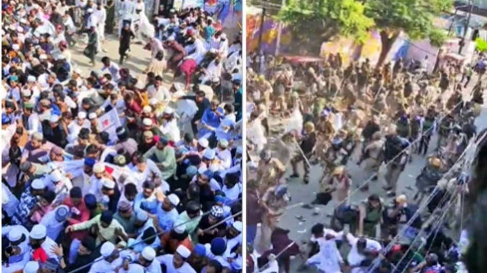 बरेली में जुमे की नमाज के बाद बवाल, पुलिस ने किया लाठीचार्ज, मौलाना तौकीर रजा के सड़क पर उतरने के ऐलान से बिगड़ा माहौल - Lathicharge in Bareilly Maulana ...