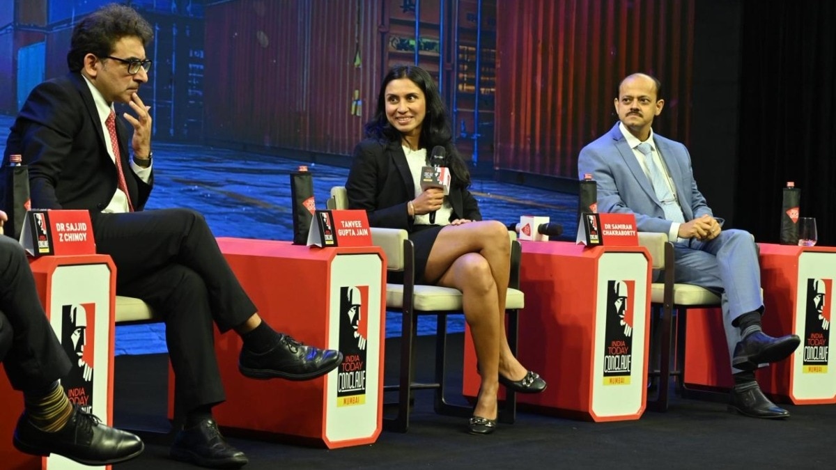 इंडिया टुडे कॉन्‍क्‍लेव में इकोनॉमिस्‍ट. (Photo: ITG)