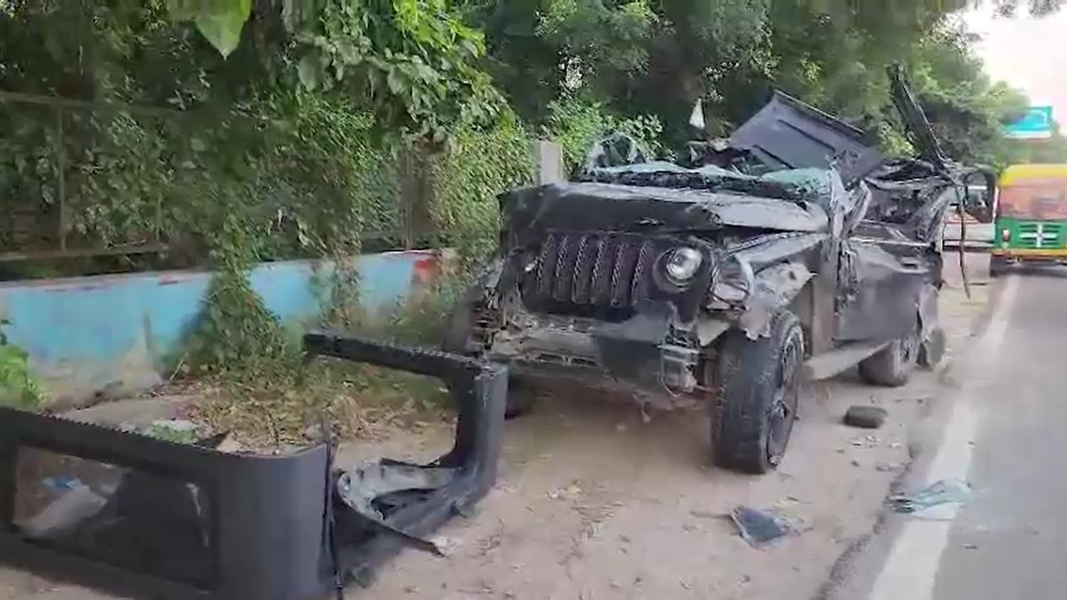 सड़क हादसे में 5 लोगों की मौत. (Photo: Screengrab)