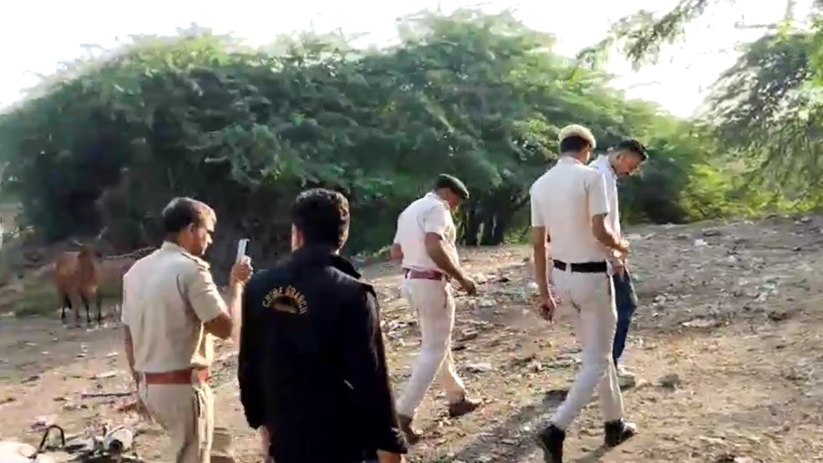 फरीदाबाद एनकाउंटर के बाद 4 बदमाश गिरफ्तार. (Photo: Screengrab)