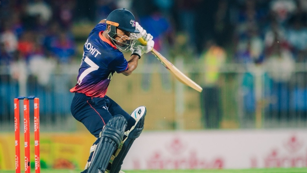 वेस्टइंडीज के खिलाफ नेपाली कप्तान रोहित पौडेल का धमाकेदार प्रदर्शन (Photo: X/@CricketNep)