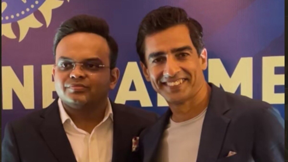 Mithun Manhash with Jay shah 