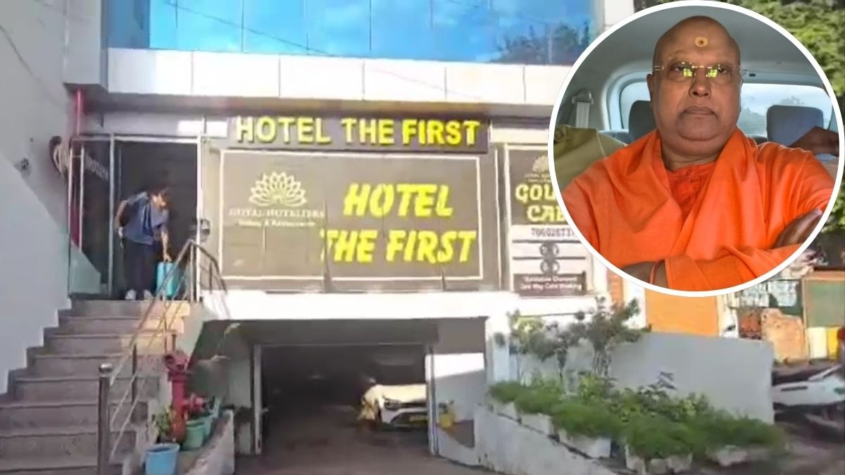 आगरा के होटल में रुका था चैतन्यानंद. (Photo: ITG)