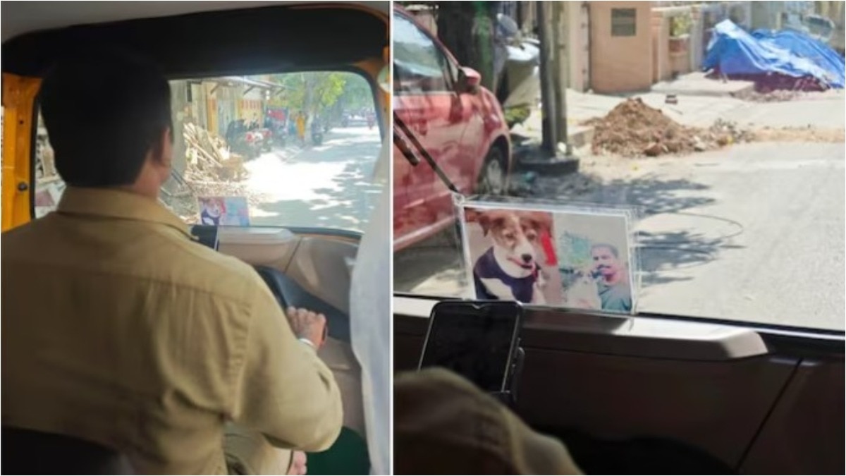 बेंगलुरु के ऑटो ड्राइवर ने अपने डॉगी की याद सजाई ऑटो में, कहानी हुई वायरल