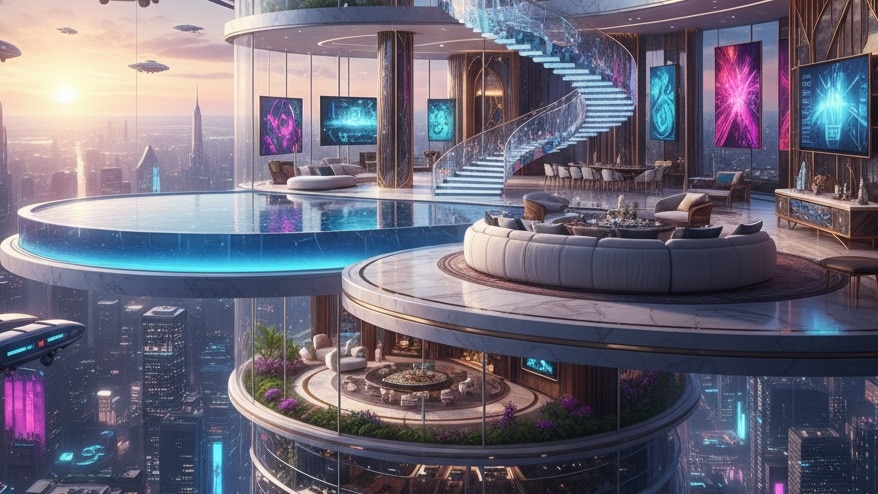 रियल एस्टेट मार्केट में अल्ट्रा लग्जरी घरों की मांग (Photo-AI-Generated)