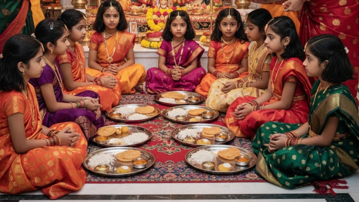 अष्टमी और नवमी तिथि पर कन्या पूजन का विधान है. 