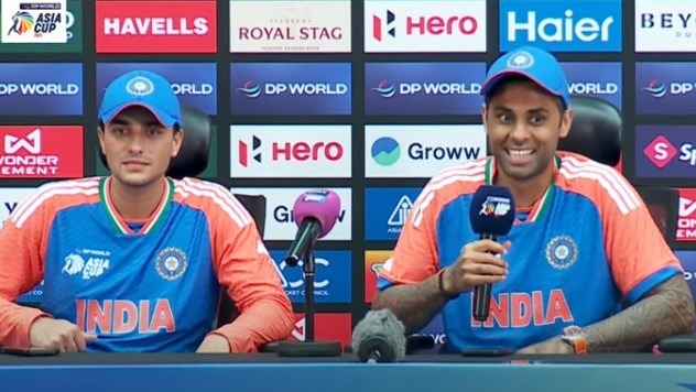 एशिया कप फाइनल के बाद प्रेस कॉन्फ्रेंस में सूर्या का मजाकिया तंज. (@Asian Cricket Council)
