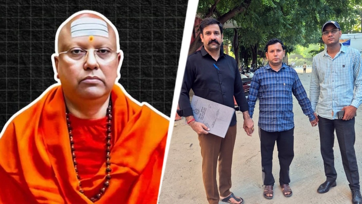 स्वामी चैतन्यानंद का करीबी हरी सिंह गिरफ्तार (Photo: Arvind Ojha/ITG)