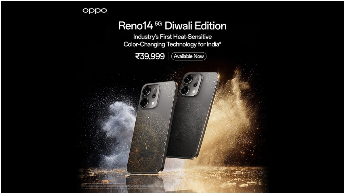  OPPO's Reno14 smartphone is equipped with heat-sensitive colour-changing technology that will change colour with temperature