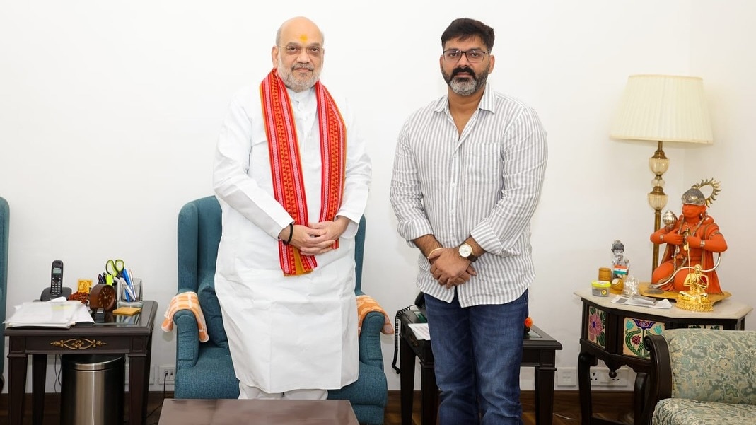 गृह मंत्री अमित शाह संग पवन सिंह की मुलाकात (Photo: Instagram/@singhpawan999_
