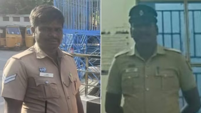 युवती से दुष्कर्म के आरोप में गिरफ्तार दोनों पुलिसकर्मी. (File Photo: ITG)