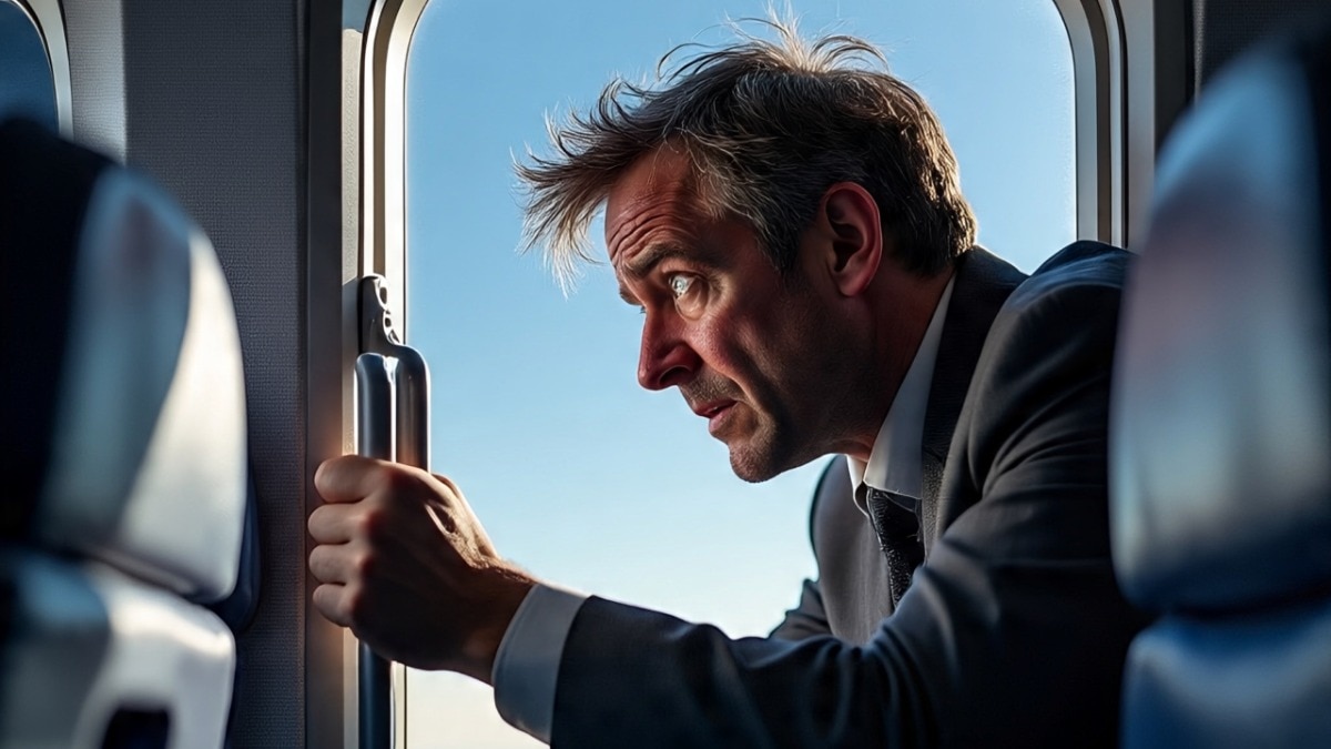 पैग पर पैग... एयरपोर्ट पर जमकर पी ड्यूटी फ्री शराब, खोलने लगा चलती फ्लाइट का इमरजेंसी गेट, फिर...