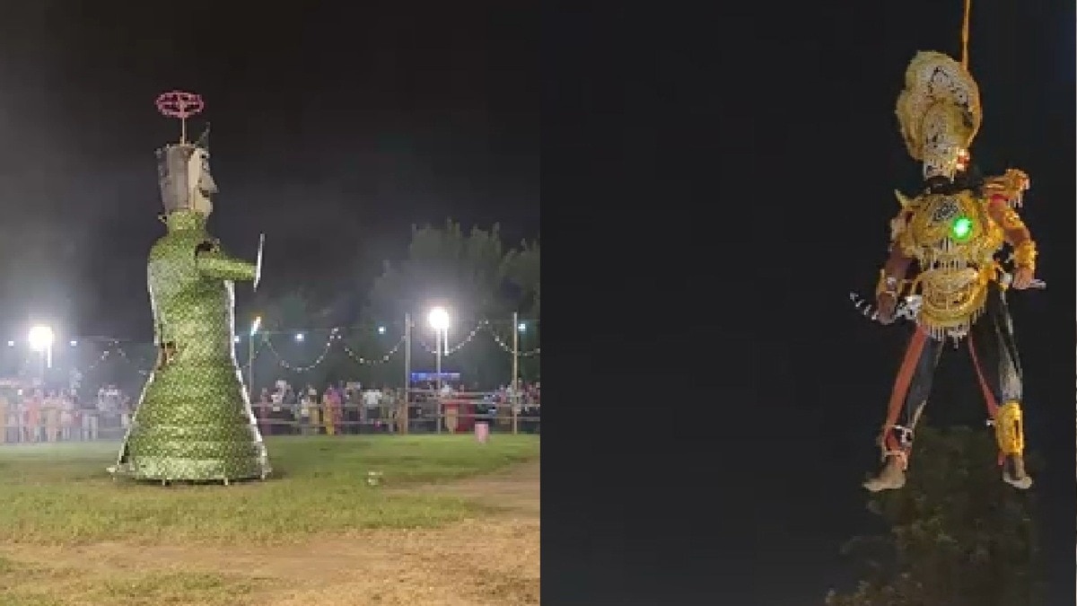 उड़कर आया ‘रावण’, चलकर आया ‘मेघनाथ’…सहारनपुर में दशहरे पर दिखा अलग नजारा – Saharanpur flying Ravan and walking meghnad in dussehra mela lcltm