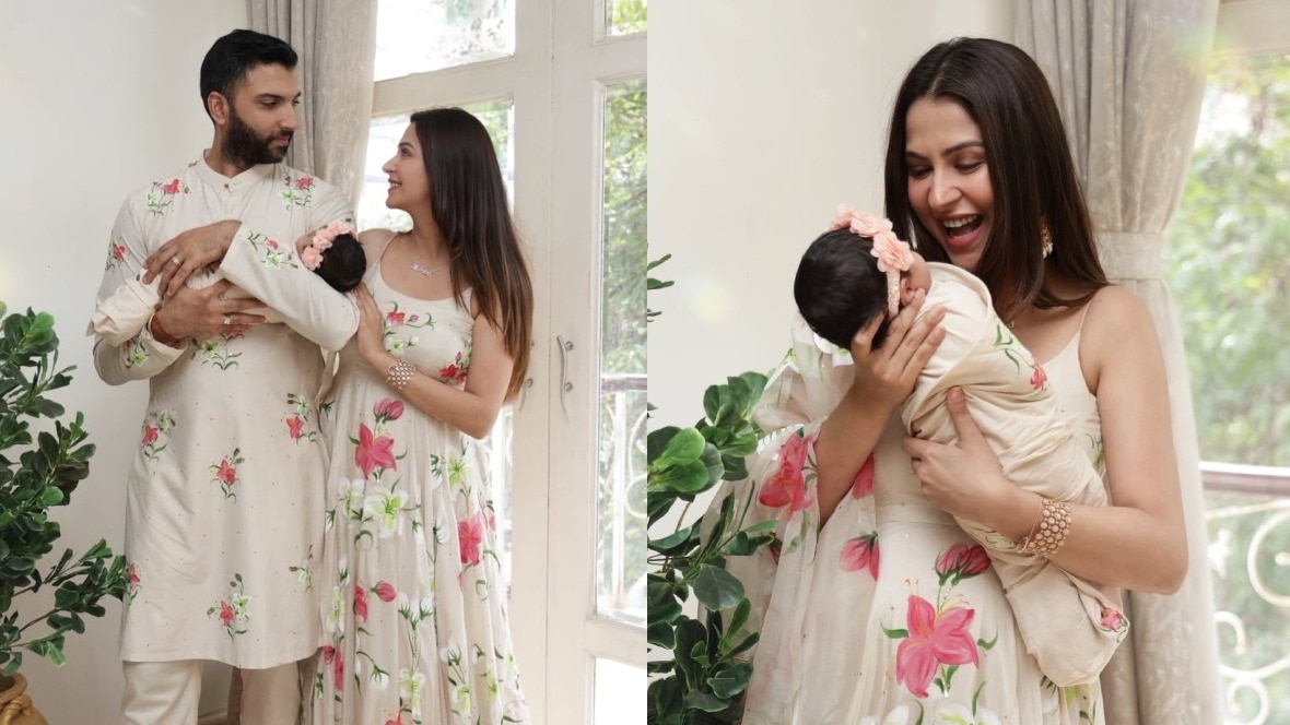 एक्ट्रेस ने दशहरे के दिन किया बेटी का नामकरण, गोद में दिखी नन्ही परी
