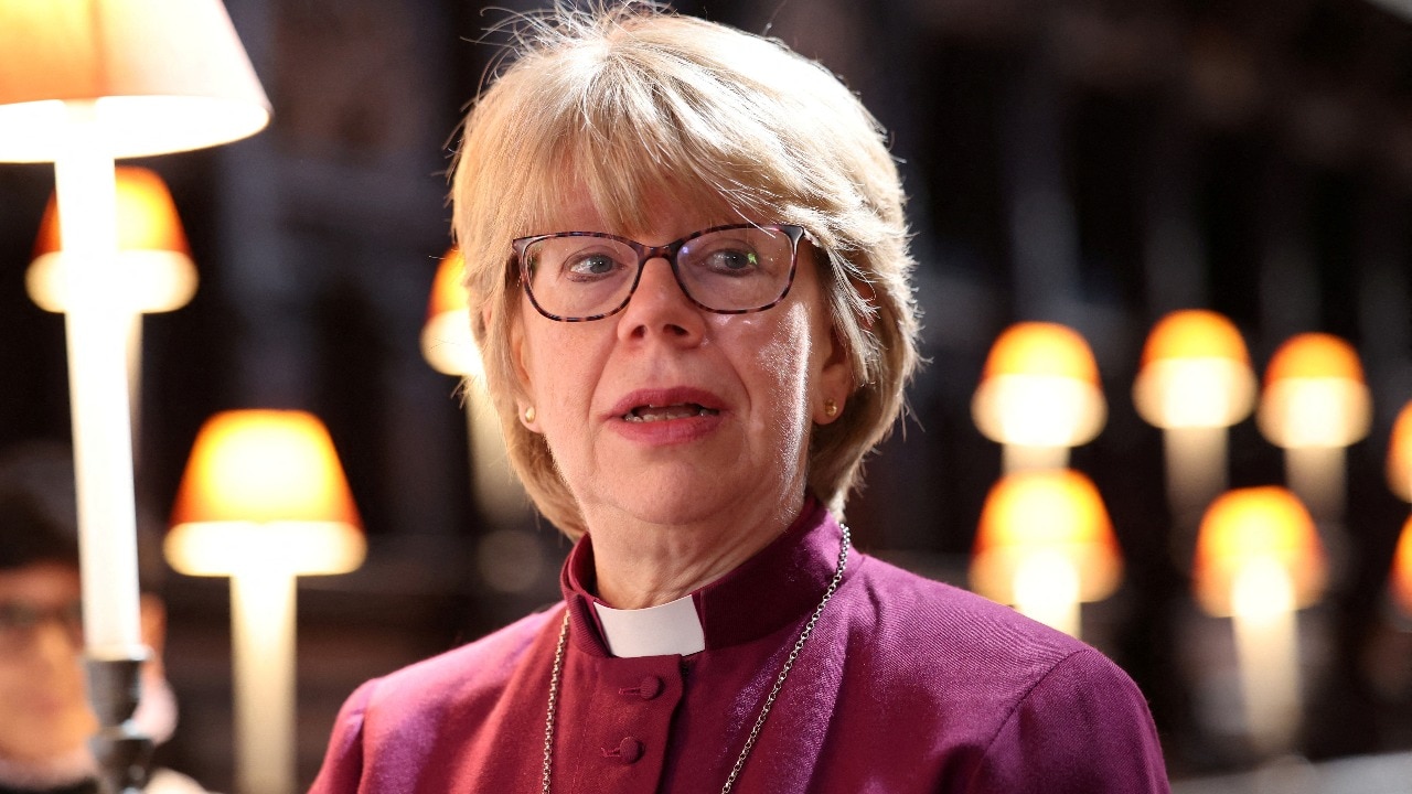 Sarah Mullally, the first female Bishop of London, looks on at St Paul's Cathedral in London, Britain, June 29, 2024. REUTERS/Isabel Infantes/File Photo