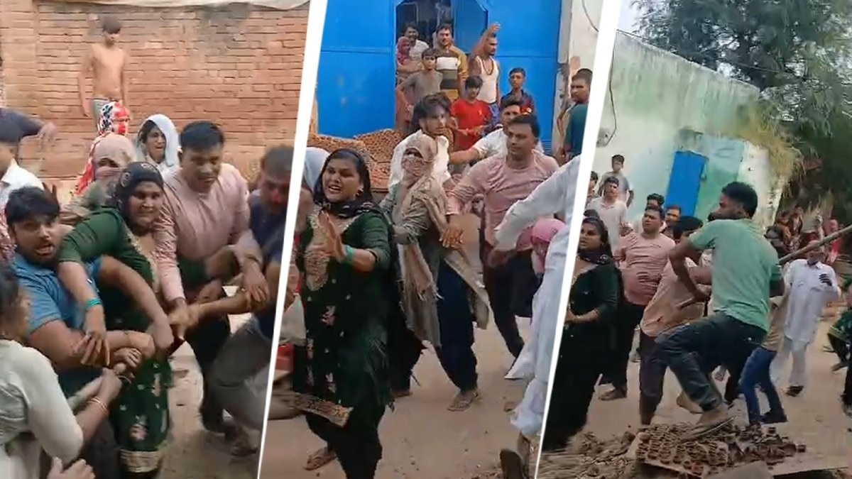 मामूली बात पर गांव में जमकर हुई मारपीट (Photo: Screengrab)