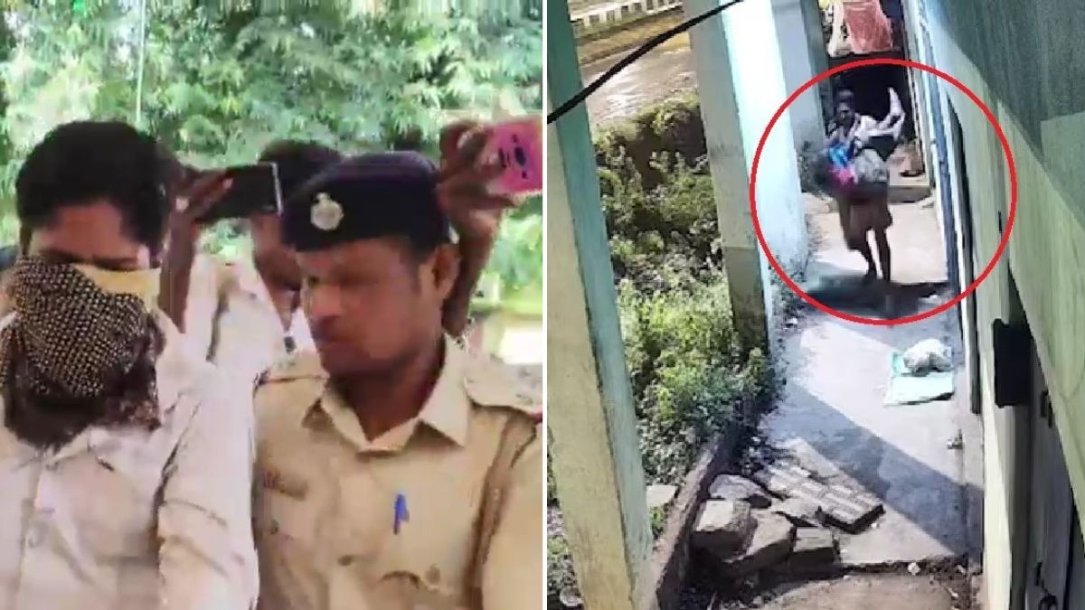 महिला को जबरन ट्रक में उठा ले जाने वाला गिरफ्तार. (Photo: Screengrab)