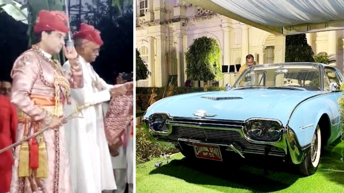 विंटेज कार आज भी सिंधिया के जयविलास में सहेजकर रखी गई है.(Photo:ITG) 