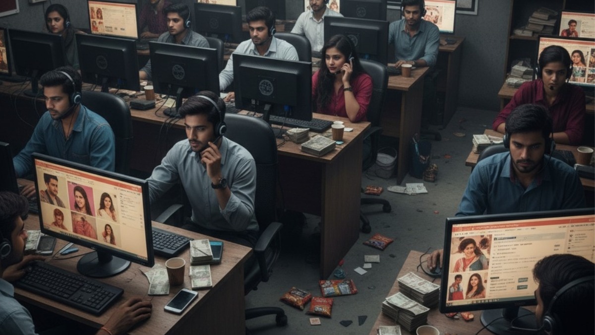 500 से ज़्यादा फर्जी बैंक खातों से करोड़ों का लेन-देन किया जा रहा था . (Photo: AI-generated)