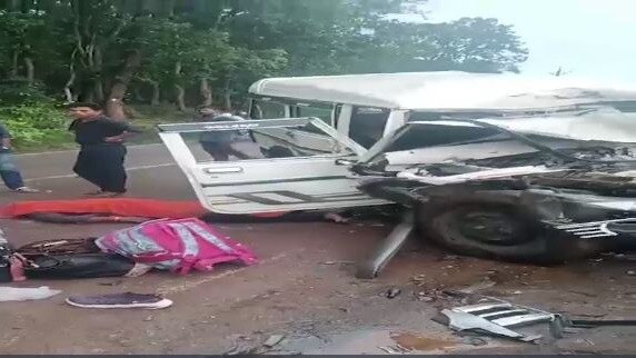 छत्तीसगढ़ में भीषण सड़क हादसा (Photo: Screengrab)