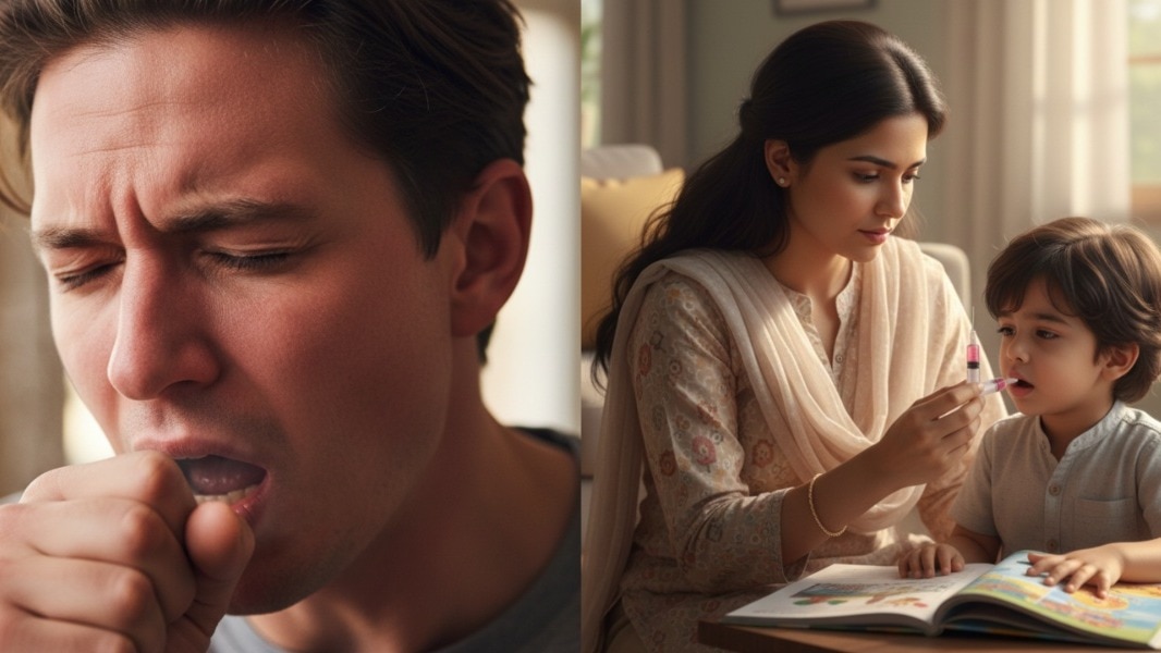 खांसी के जरिए शरीर से गंदगी साफ होती है. (Photo: AI-generated)