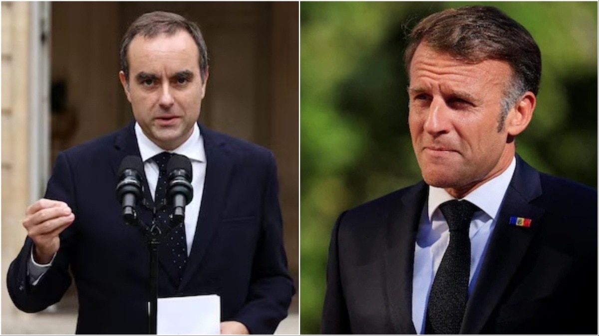 Sebastien Lecornu, Emmanuel Macron,