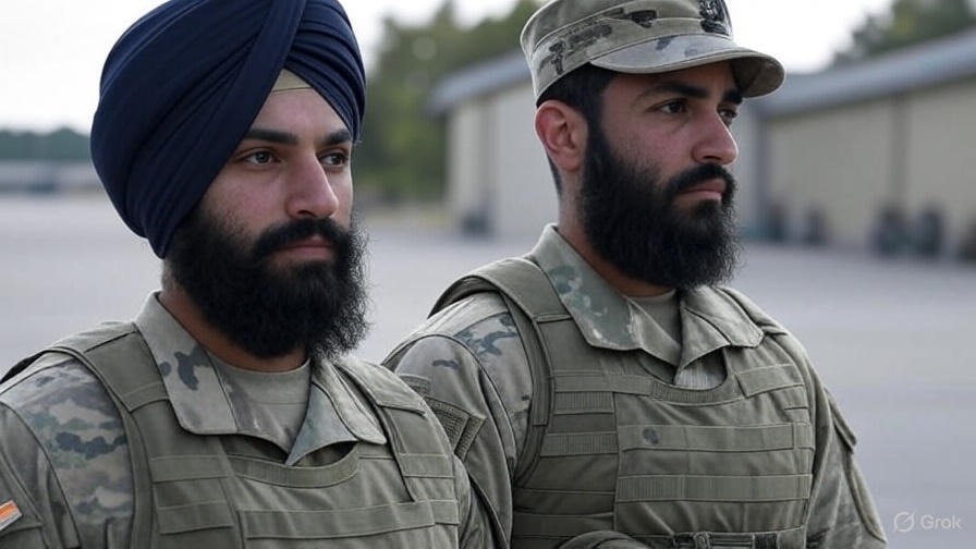 US Army के नए नियम से भड़का सिख समुदाय (Photo by Grok)