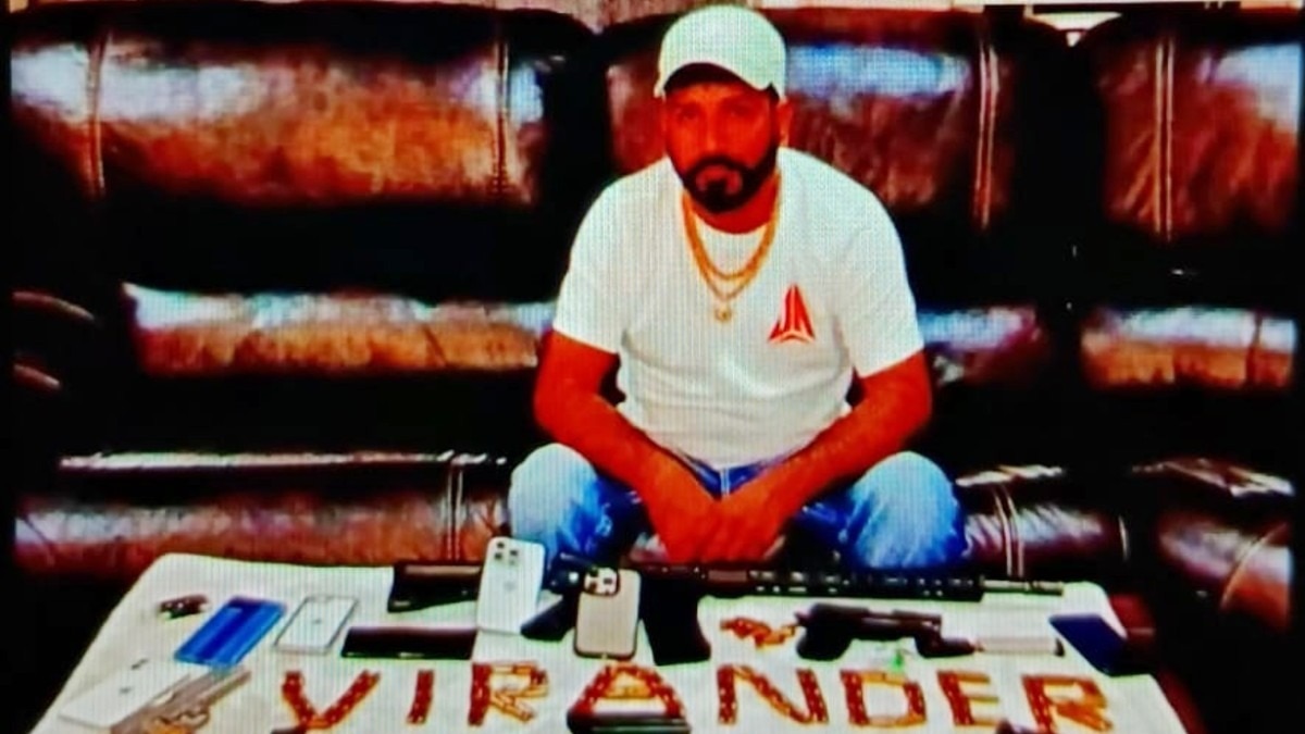 रोहित गोदारा का साथी है गैंगस्टर वीरेंद्र चरण.(Photo:ITG)