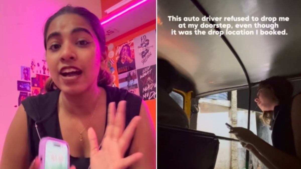 महिला का आरोप है कि ऑटो वाले ने उसे लोकेशन पर छोड़ने से मना किया. (Photo: Instagram\@a_mi__ee)