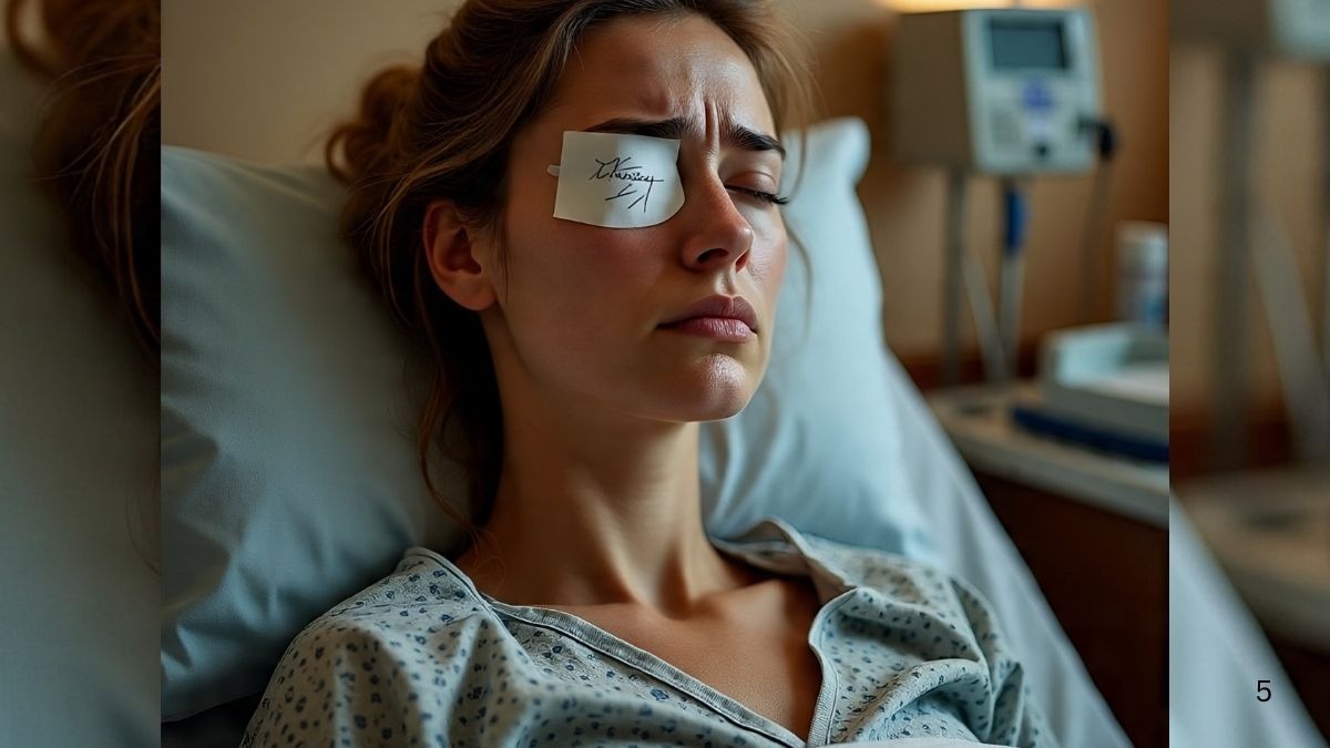 महिला का चेहरा चाय पीने के बाद पैरेलाइज्ड हो गया, लेकिन इसकी वजह कुछ और थी (Photo - AI Generated) 