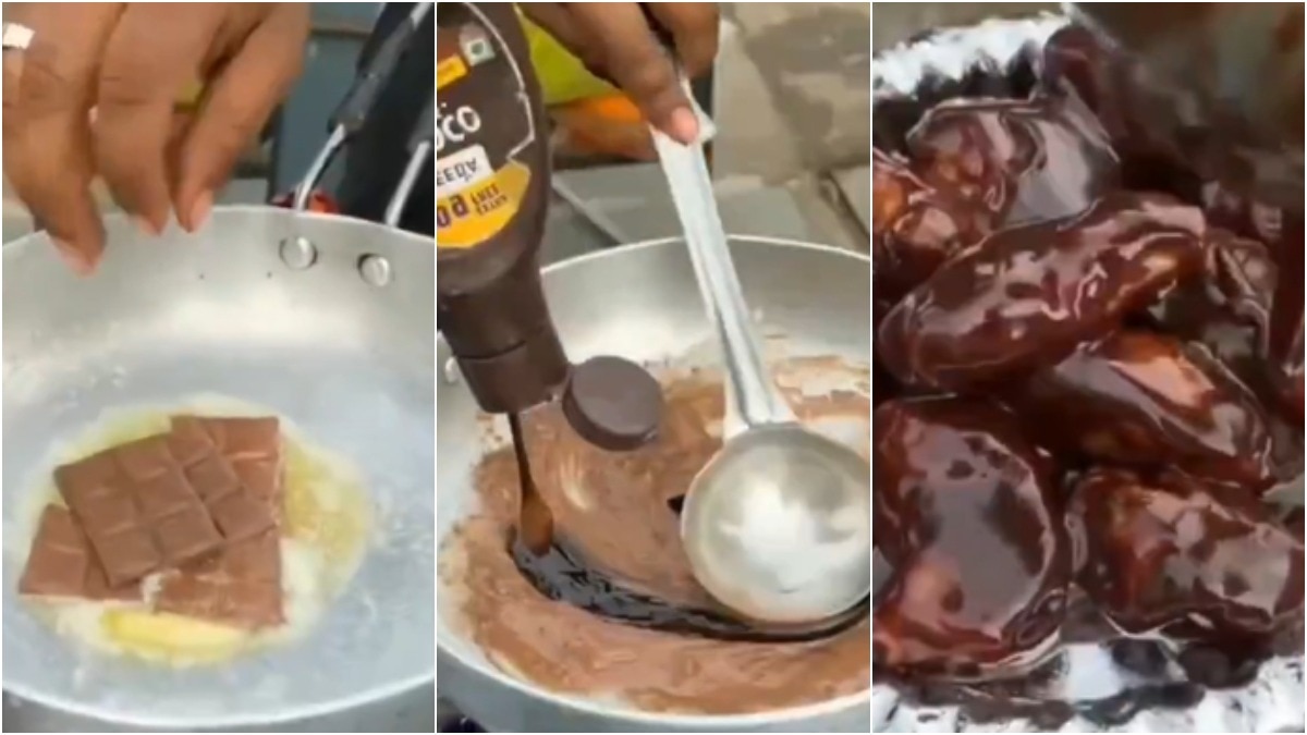 चॉकलेट मिलाकर इस तरह बना दिए मोमो... वीडियो देख लोग बोले- गुनाह है ये, इन्हें सजा हो!