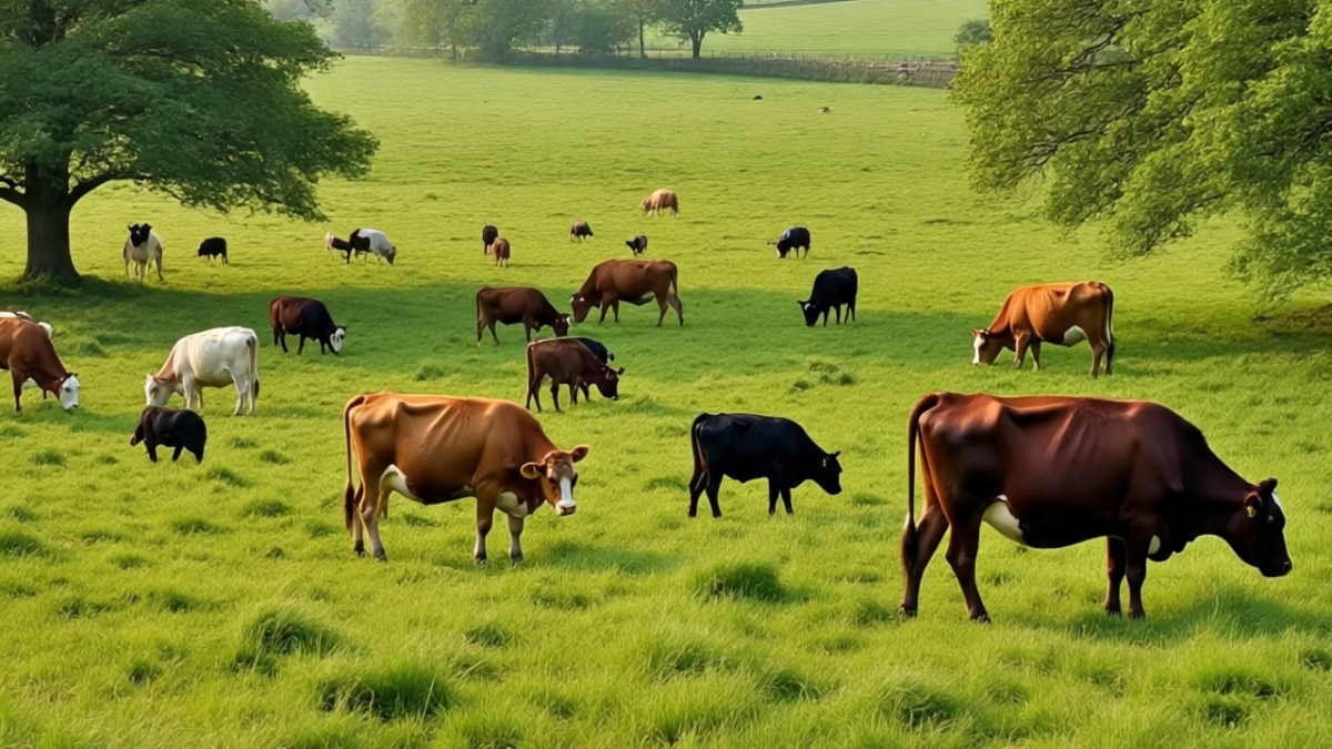 अगर किसान पेड़ लगाकर उत्सर्जन घटाते हैं, तो उन्हें 60% की छूट मिलेगी. यह कदम मीथेन गैस, जो कार्बन डाइऑक्साइड से कई गुना ज़्यादा हानिकारक है, को कम करने के लिए उठाया गया है. ( Photo: AI Generated)