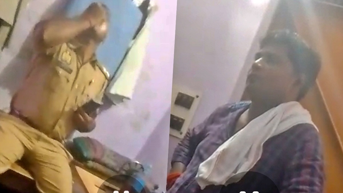 छेड़छाड़ के मामले में कानपुर के दारोगा का अजीब रवैया (Photo- Screengrab)