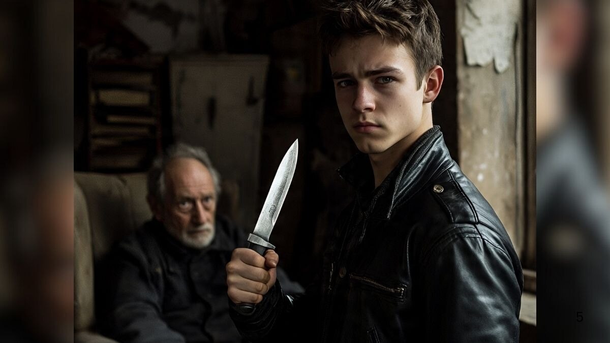 गर्लफ्रेंड के बेटे ने शख्स का सिर काटा (Photo - AI Generated)