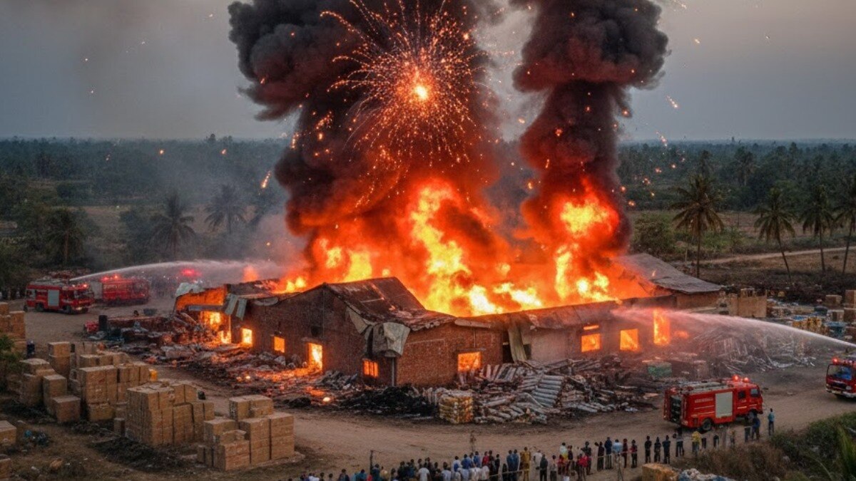 आंध्र प्रदेश में पटाखा फैक्ट्री में लगी भीषण आग, 6 लोगों की मौत... 2 हफ्ते में 2 बार मिला था सुरक्षा मानकों को लेकर नोटिस