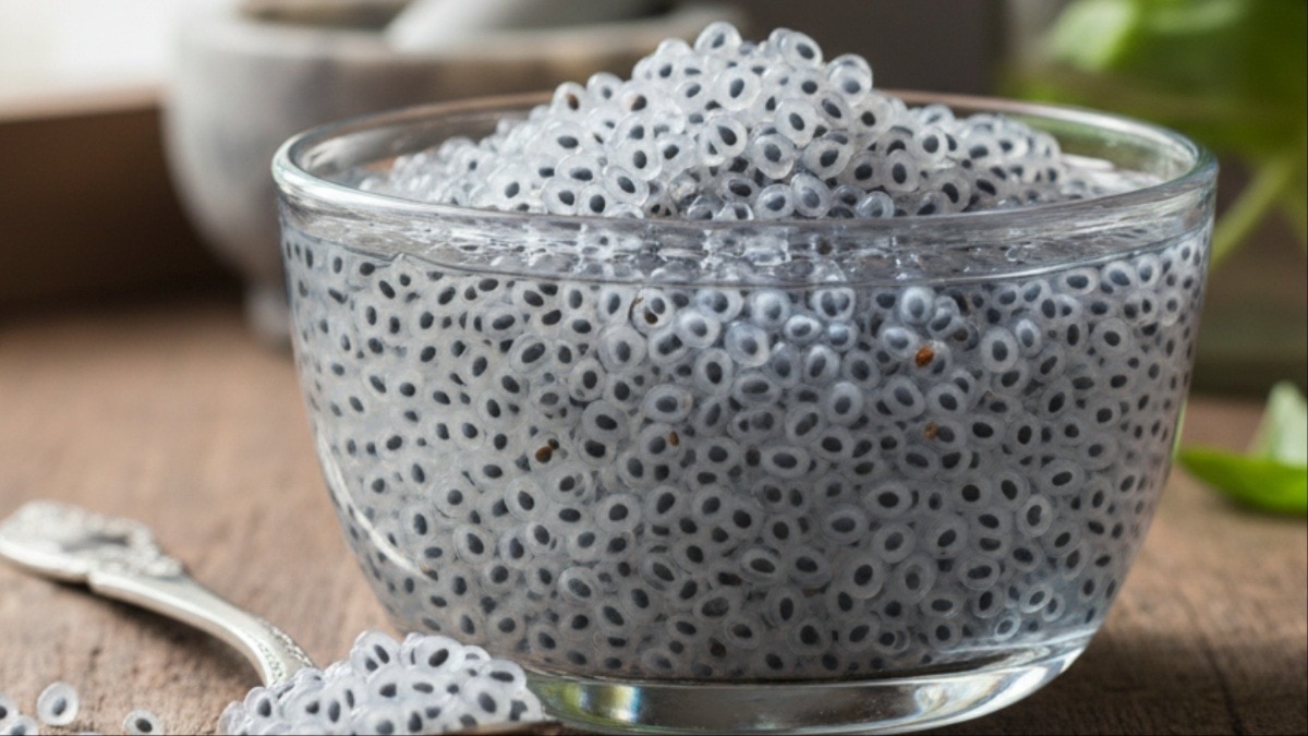 सब्जा सीड्स खाने के फायदे (Photo-AI generated)