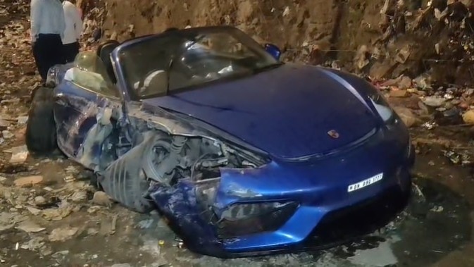 Porsche accident