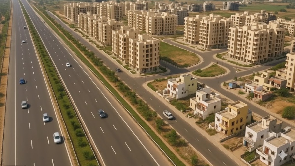 दिल्ली-मेरठ एक्सप्रेसवे कॉरिडोर पर निवेश का सुनहरा मौका (Photo: AI generated)