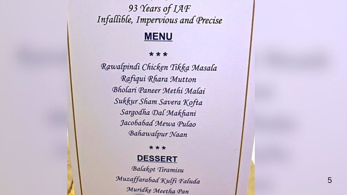 रावलपिंडी चिकन टिक्का, बहावलपुर नान... PAK को बेचैन कर देगा एयरफोर्स का ये वायरल मेन्यू